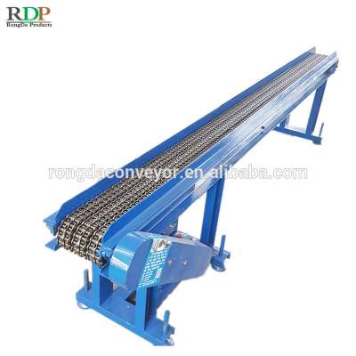 Three rows and four rows roller chain conveyor for forging chain conveyor